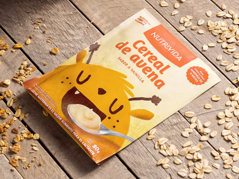 Cereal de avena Nutrivida preparado